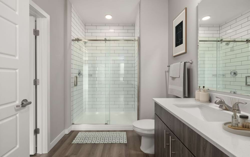 1B.3 - 1 bedroom floorplan layout with 1 bathroom and 757 square feet (Spa-Inspired Bathroom)